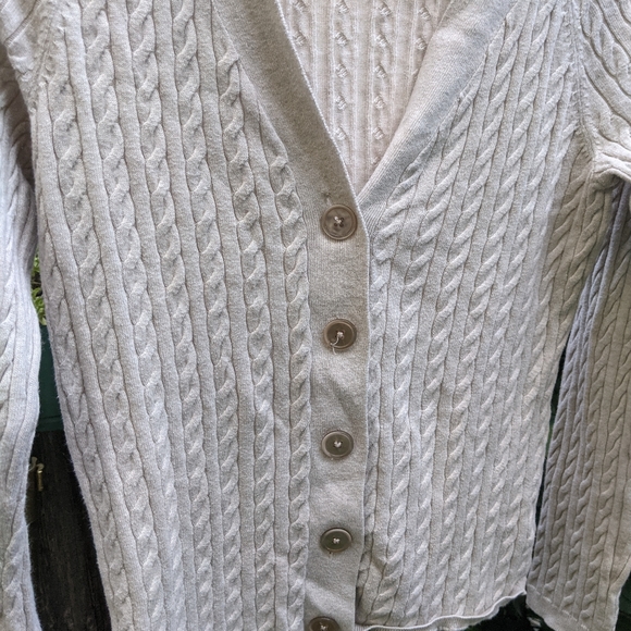 Beige Knit Cardigan - Picture 3 of 3